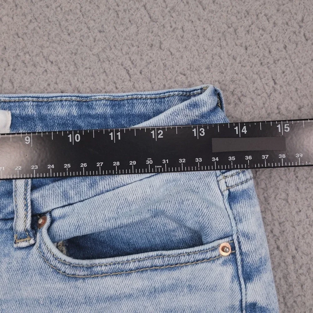 BKE Jeans 26 Stella Ankle Skinny Slim Fit Low Rise Distressed Light Wash